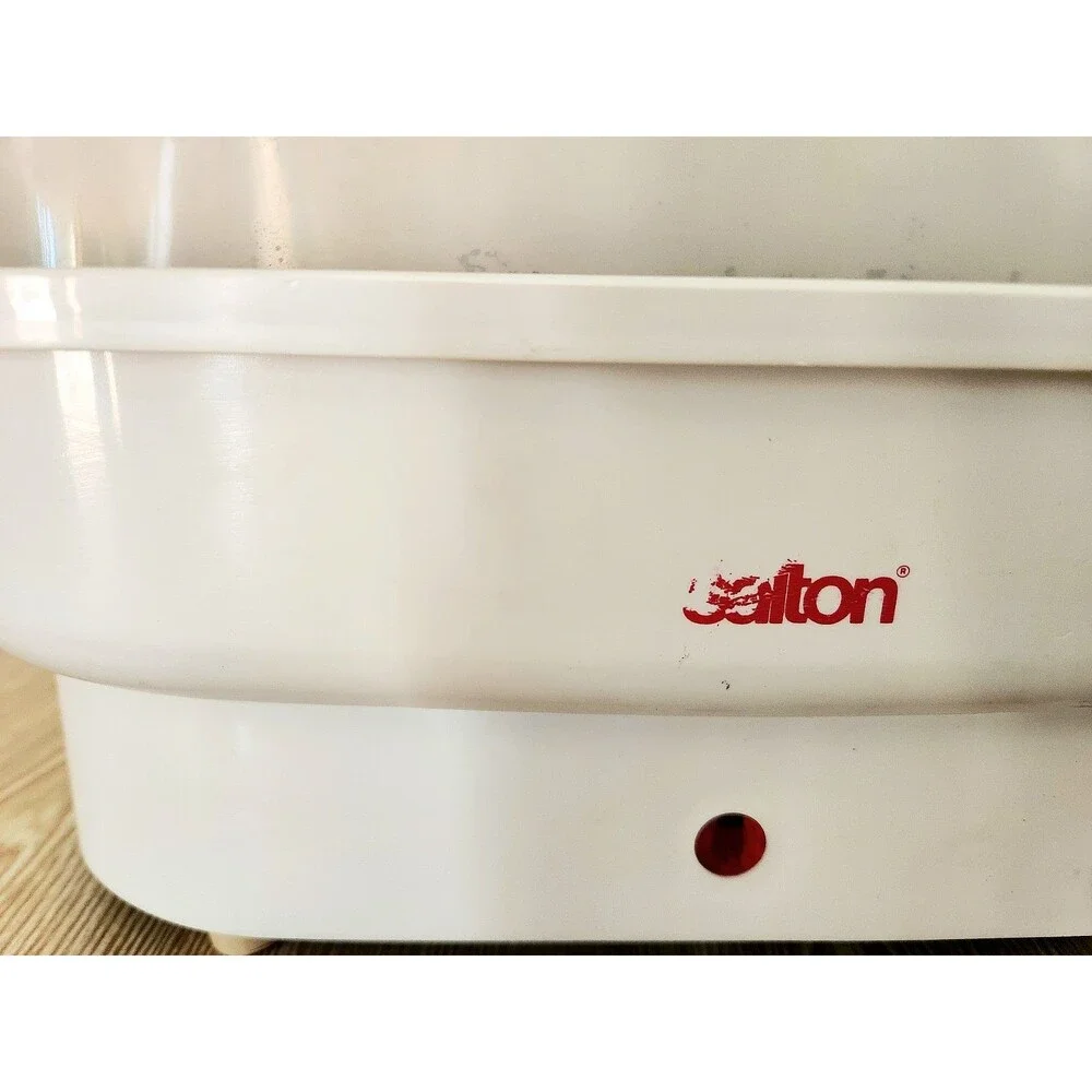 Vintage Electric SALTON Rice Cooker Veggie Steamer 2 Baskets Lid Tested ***